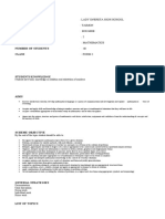 Scheme of Work Maths