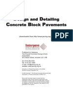 Design and Detailing Concrete Block Pavements