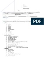 Patient admission details