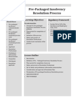 PPIRP (Pre Packaged Insolvency Resolution Process)