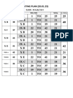 Seating Plan - Ix-A, B, C & X (20.01.23)