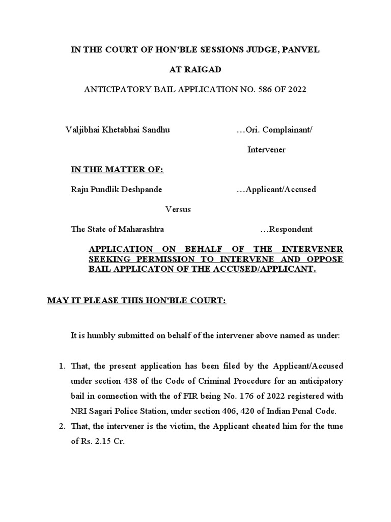 written-notes-of-argument-download-free-pdf-bail-intervention-law