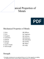 Mechanical Properties and Strengthening Mechanisms of Metals