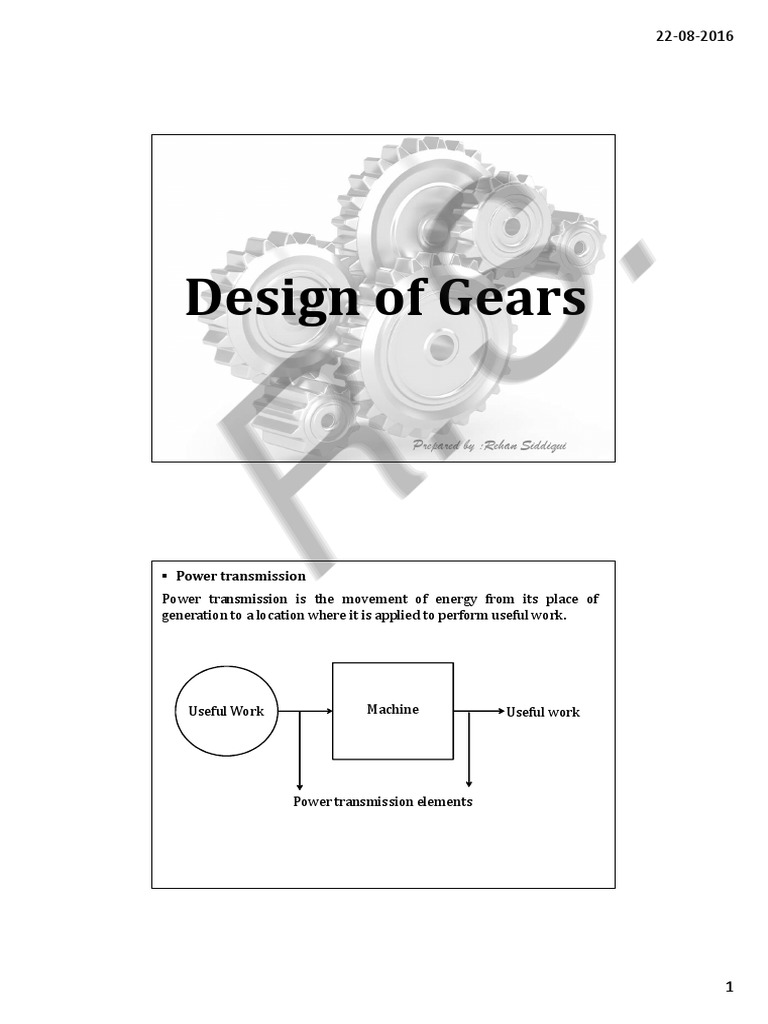 Design and Analysis of Gears A Comprehensive Review of Gear Types