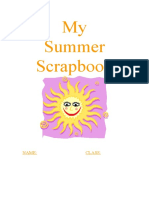 My Summer Scrapbook Project for Kids