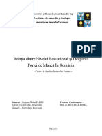 Bogdan - Elisei - Raporturile Dintre Nivelul Educațional Și Ocuparea Forței de Muncă În România