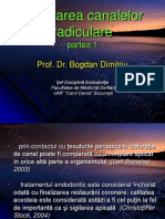 Curs An V Prof. Bogdan Dimitriu - Obturarea Canalelor Radiculare Partea 1