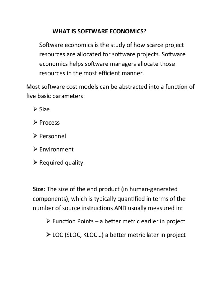 Understanding Software Economics: A Comprehensive Guide to Estimating ...