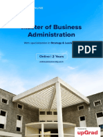 Master of Business Administration: Online - 2 Years