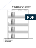 Tissue Sales Report 180 Sheets