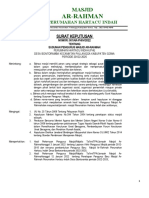 SK Pengurus Arr-Rahman Periode 2022-2025