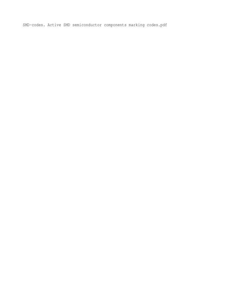 SMD-codes. Active SMD Semiconductor Components Marking Codes PDF | PDF