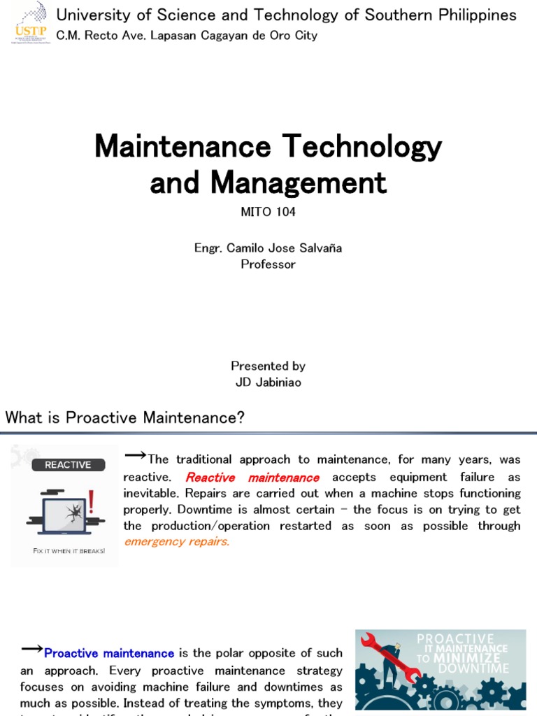 Proactive Maintenance Strategies Explained | PDF | Systems Engineering ...