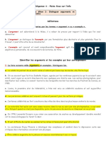 Corrigé de Fiche Argumentation 2