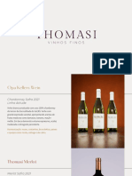 Catálogo Produtos Thomasi Vinhos Finos