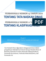 Tata Naskah Dinas Dan Klasifikasi Arsip