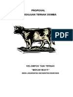 Proposal Pengajuan Ternak Domba: Kelompok Tani Ternak "Mekar Mukti"