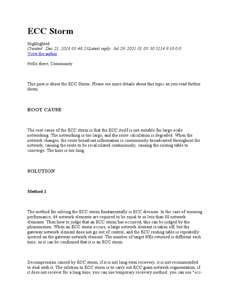 ECC Storm PDF