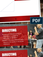 Directing and Controlling