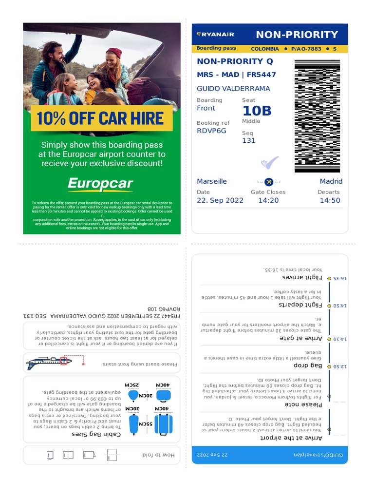 Boarding Pass | PDF | Transport