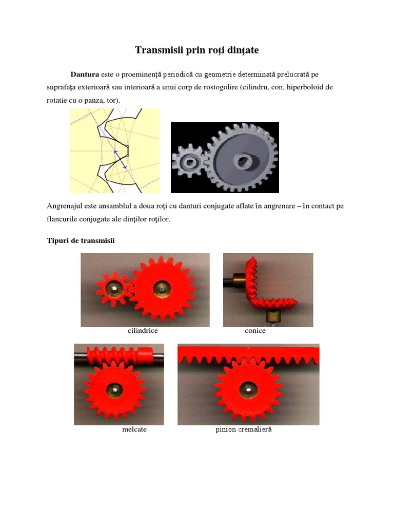 Transmisii Prin Roti Dintate | PDF