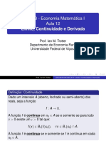 UFV-DER-ERU403-A12: Limite, Continuidade e Derivada