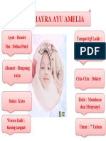 Khayra Ayu Amelia: Tempat/tgl Lahir: Sungai Penuh, 23 Mei 2015