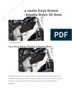 Materi Kelas XII TBSM (Perawatan Sistem Pendingin Sepeda Motor)