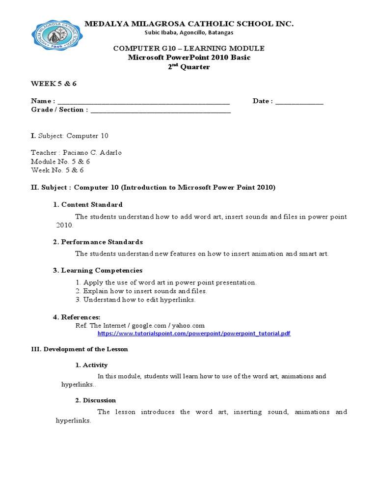 COM10 Module 2 ND Quartr Week 56 | PDF