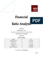 Financial Ratio Analysis of Spinning Mills
