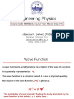 Engineering Physics - Time-dependent Schrödinger Wave Equation