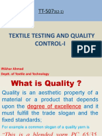 Definition of Control and Quality Control, Specification Limits and Control Limits