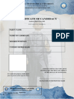 AO Certificate of Candidacy