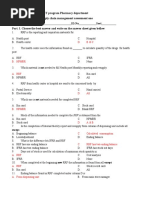 DSM Assessment Two Answer Harambee University TVET Program Pharmacy Department