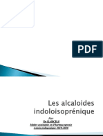 Alcaloide Indoloisoprénique Microsoft Office PowerPoint Cours de Pharmacognosie de 3me Année Pharmacie DR KHARCH