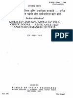 IS 3614 (PART 02) 1992 (Reaffirmed 2002) METALLIC AND NON-METALLIC FIRE CHECK DOORS - RESISTANCE TEST AND PERFORMANCE CRITERIA