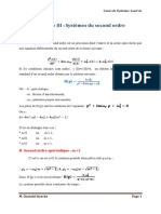 Chapitre III - Systèmes Du Second Ordre - AII3