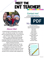 Meet The Student Teacher