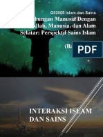 Minggu 7 - Interaksi Antara Islam Dan Sains