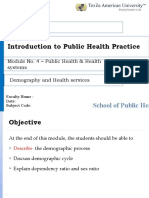 Module 6.2 Demography and Health Services