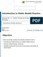 Module 6.1 Prevention and Health Services