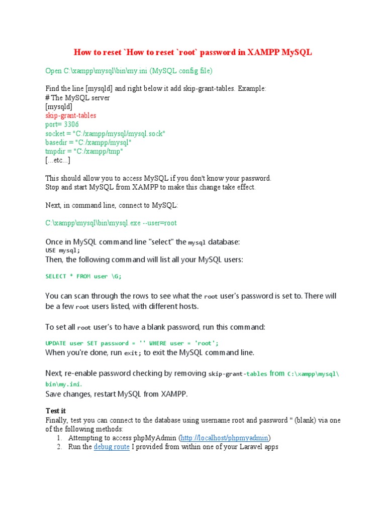 how-to-reset-root-password-on-xamp-mysql-pdf