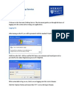 University Desktop Service Quick Start Guide: Logging On