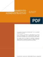 Procedimiento Administrativo Evolucion Historica