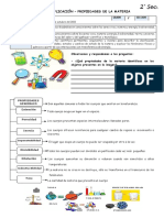 Ciencia y Tec. 2° Sec. - PROPIEDADES DE LA MATERIA