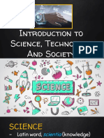 Topic 1 Introduction To Science, Technology and Society