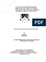 Extraction-Spectrophotometric Determination of Cobalt - II After Extraction of Its Thiocyanate Complex Into Different Organic Solvents