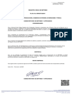 Certificado de Mipro