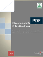 Education and Training Policy Handbook Ver1 2014-2015
