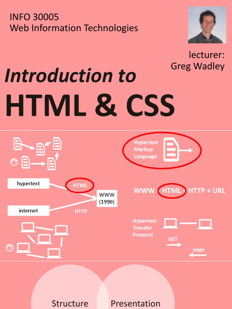 Lecture02 HtmlCss | PDF | Html | World Wide Web image.